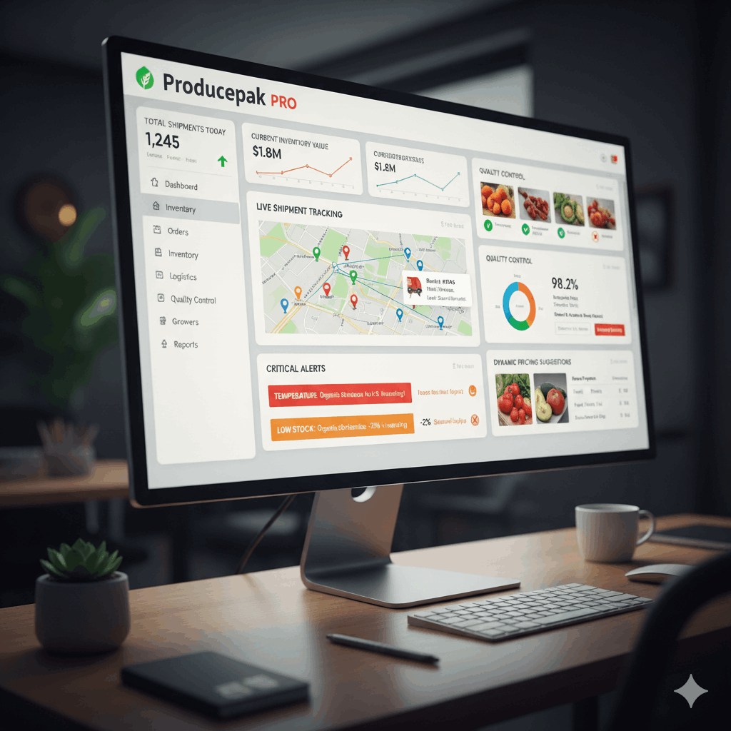 Fresh produce packing app software
