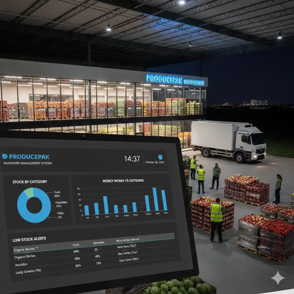 Produce warehouse management – illustration 1