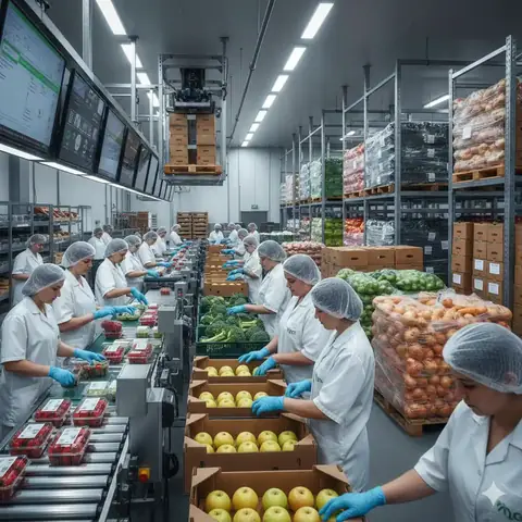 Fruit and vegetable packing