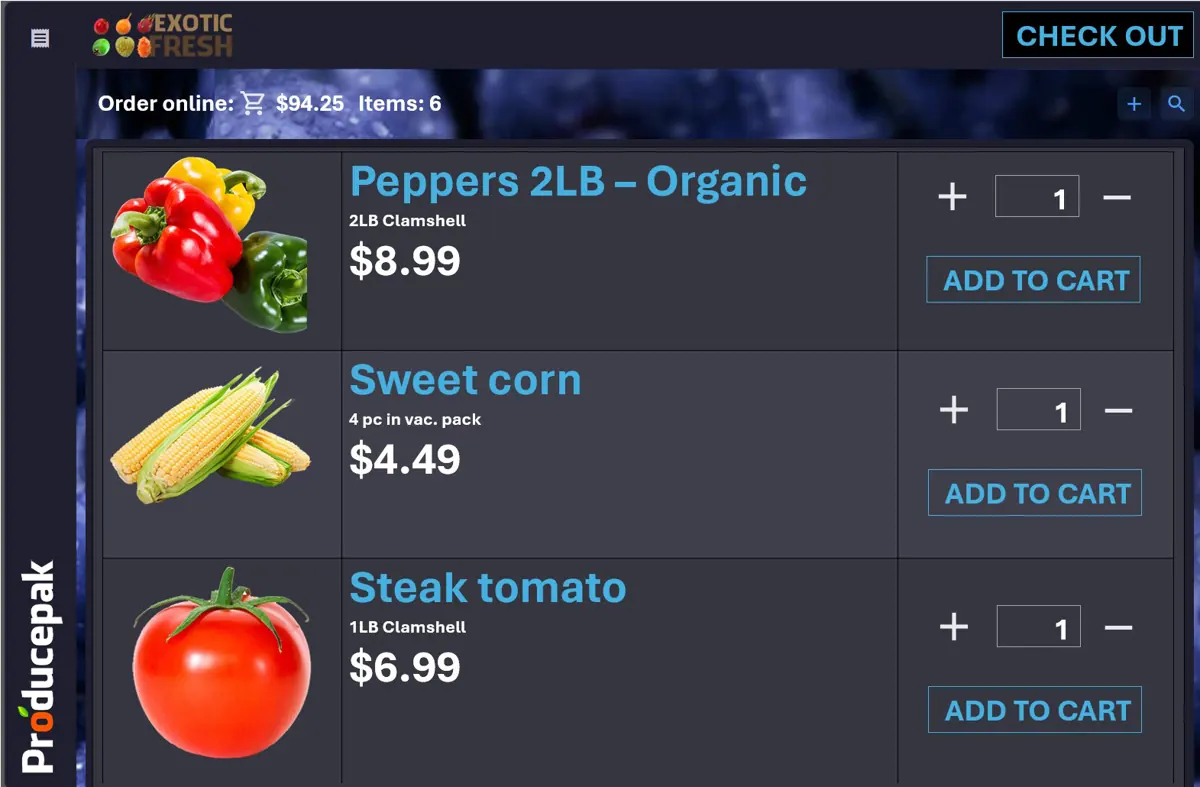 Online ordering for restaurants and retailers